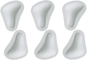Pedag T-Form | German Made | Metatarsal Foot Pads for Pain Relief | Anatomically Correct | Vegetable Tan Leather | Self Adhesive | White | Size Med, Fits US W 8-10 / US M 7 | 3 Pairs