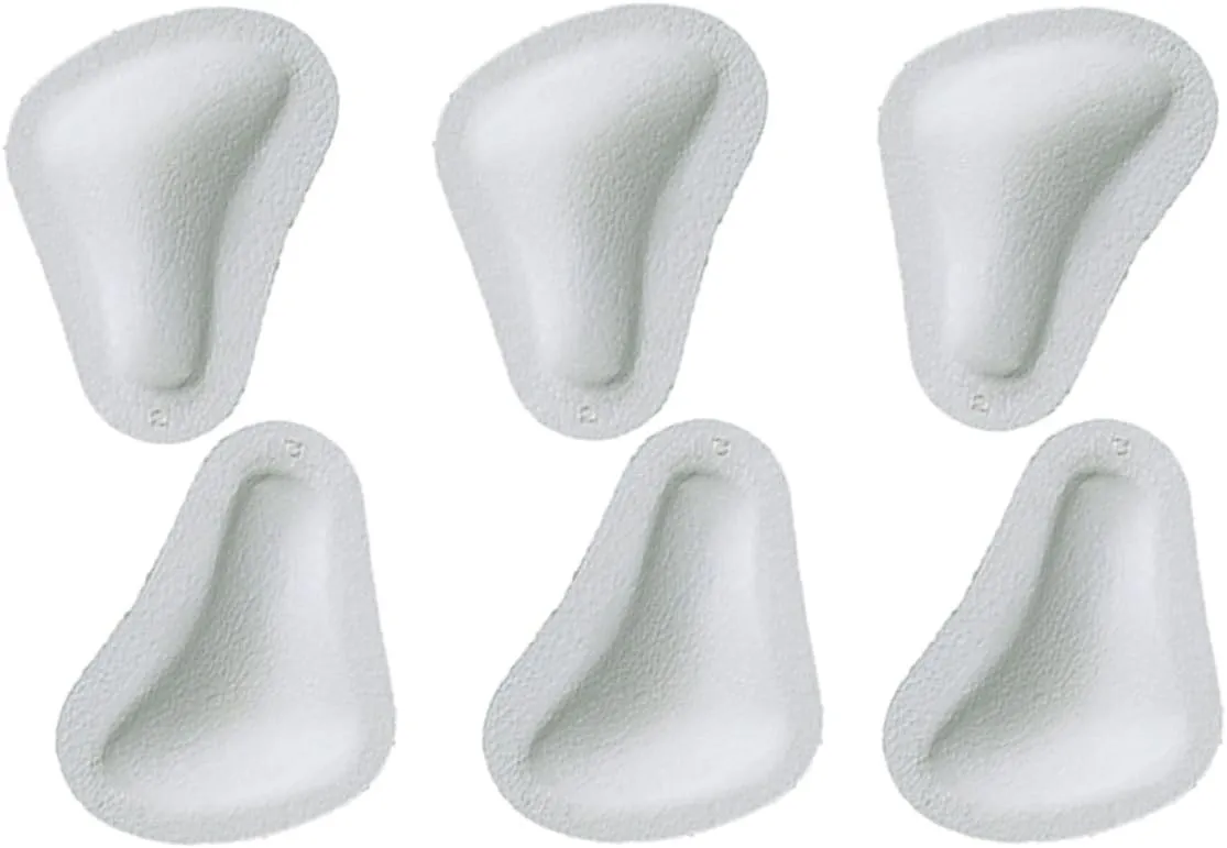 Pedag T-Form | German Made | Metatarsal Foot Pads for Pain Relief | Anatomically Correct | Vegetable Tan Leather | Self Adhesive | White | Size Med, Fits US W 8-10 / US M 7 | 3 Pairs