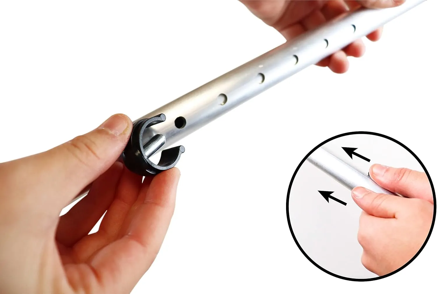 PEPE Mobility - Forearm Crutches for Adults (x2 Units, Open Cuff), Adjustable, Aluminum, Walking - Made in Europe