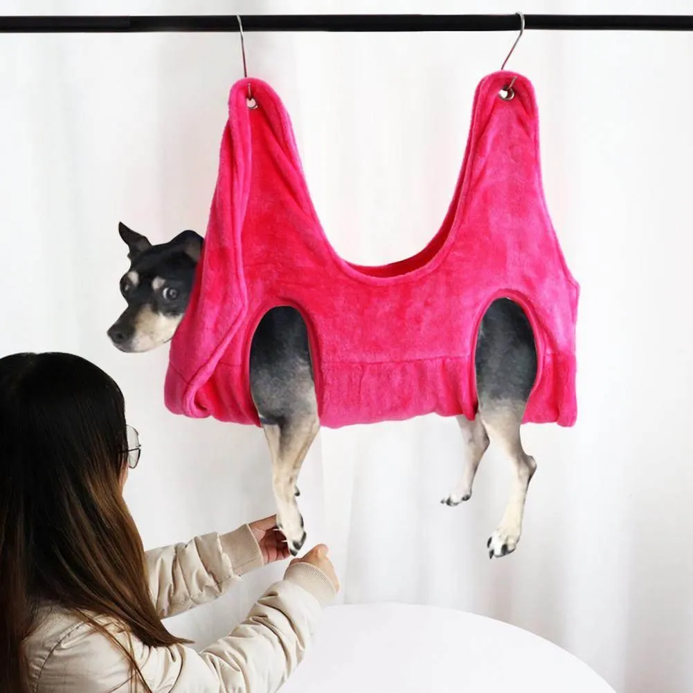 Pet Grooming Hammock - Convenient Cat and Dog Grooming Aid