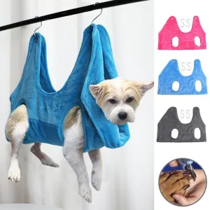 Pet Grooming Hammock - Convenient Cat and Dog Grooming Aid