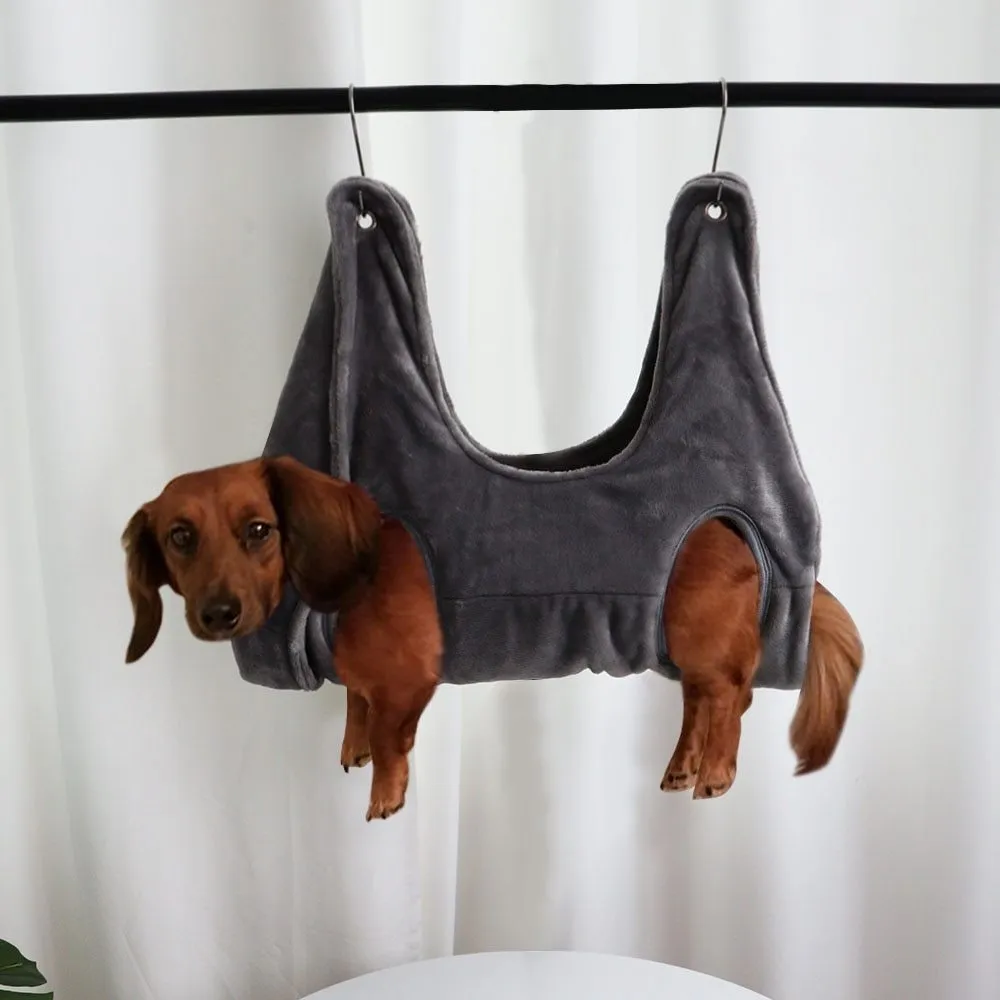 Pet Grooming Hammock for Stress-Free Nail Trimming
