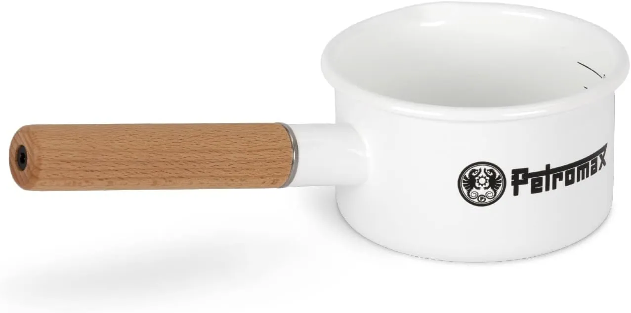 Petromax Enamel Pan for Campfire Cooking, Indoor/Outdoor Steel Pot