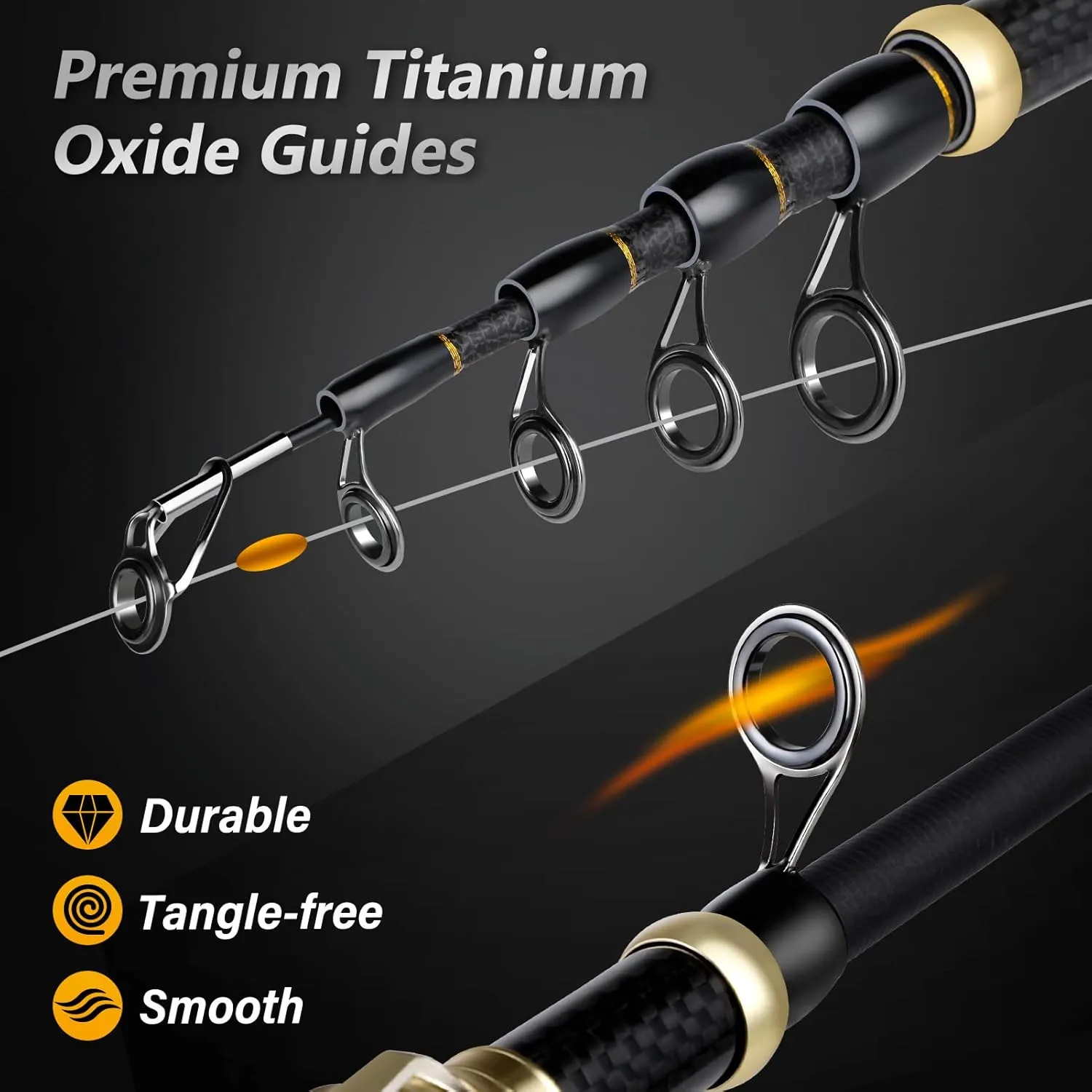 PLUSINNO Fishing Rod and Reel Combo,Fishing Pole,Telescopic Fishing Rod Kit with Spinning Reel, Telescopic Fishing Pole with Carrier Bag for Freshwater Saltwater for Men Women