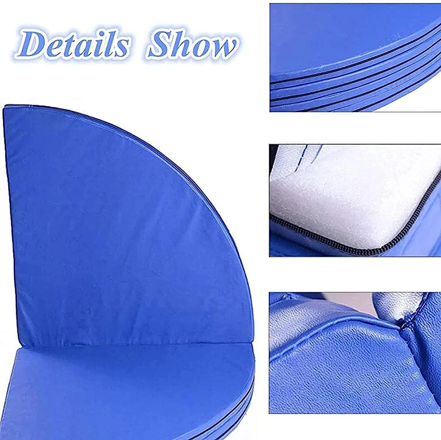 Pole Dance Mat, 120 CM Round Thicken Shock Absorption Foldable Pole Dance Crash Mat, Gymnastic Yoga Stripper Fitness Exercise Beginner Safety Protection Mat