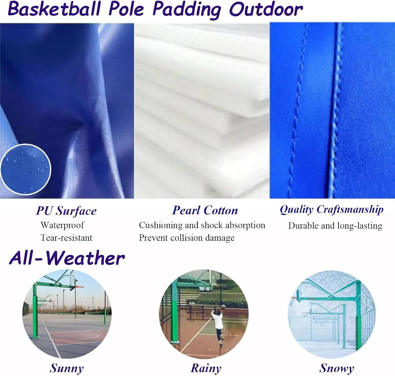 Pole Padding Gym Pole Padding for Trainer Protection and Safety, 72"/ 6ft Tall Wrap Around Pole, Professional Basketball Loop Accessories, Tear-Resistant(Pink A,10x10cm/4x4in)
