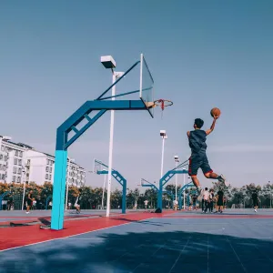 Pole Padding Protective Pad for Basketball Pole and Player, Basketball Pole Padding Outdoor, Customizable Basketball Support Pole Wrap, Square Pole Cushion(Blue C,200x200mm/8x8in)