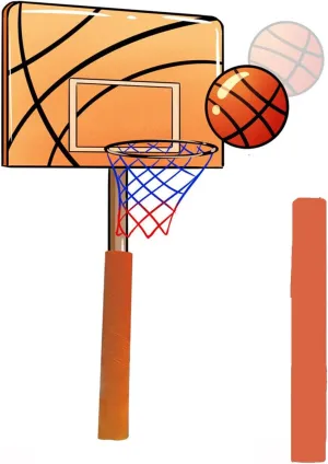 Pole Padding Removable Pole Padding for Dia 7cm - 22cm Basketball Pole, Thicken Column Wraps for Porch, All-Weather Basketball Training Pad/Goal Padding(Orange,Dia 5.00" (12.7 cm))