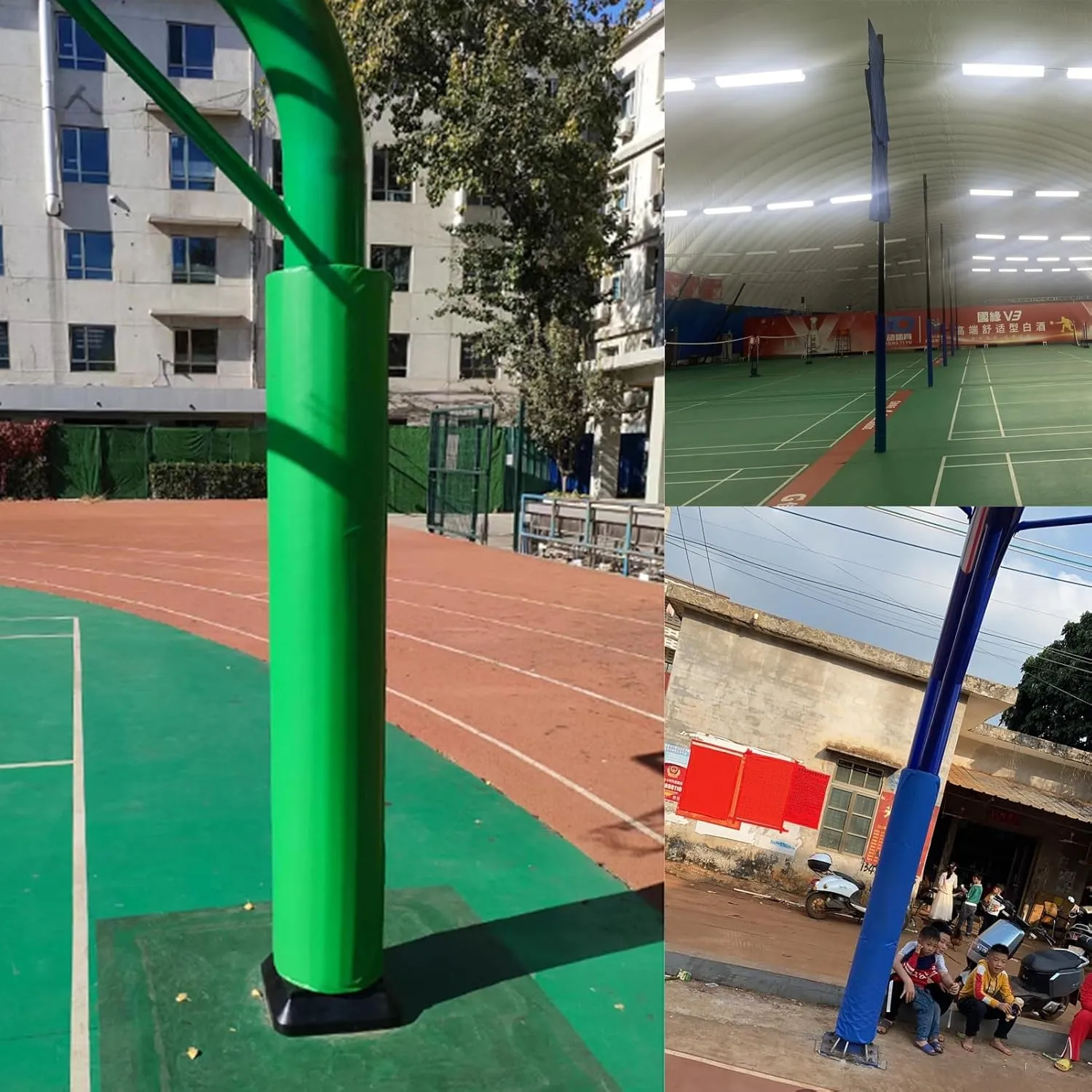Pole Padding Wrap Around Pole Player Protection and Safety, 72" Tall Basketball Training Pad, Basketball Support Pole Cushion, Playground Poles Protector(Yellow,Dia 22cm(8.6"))