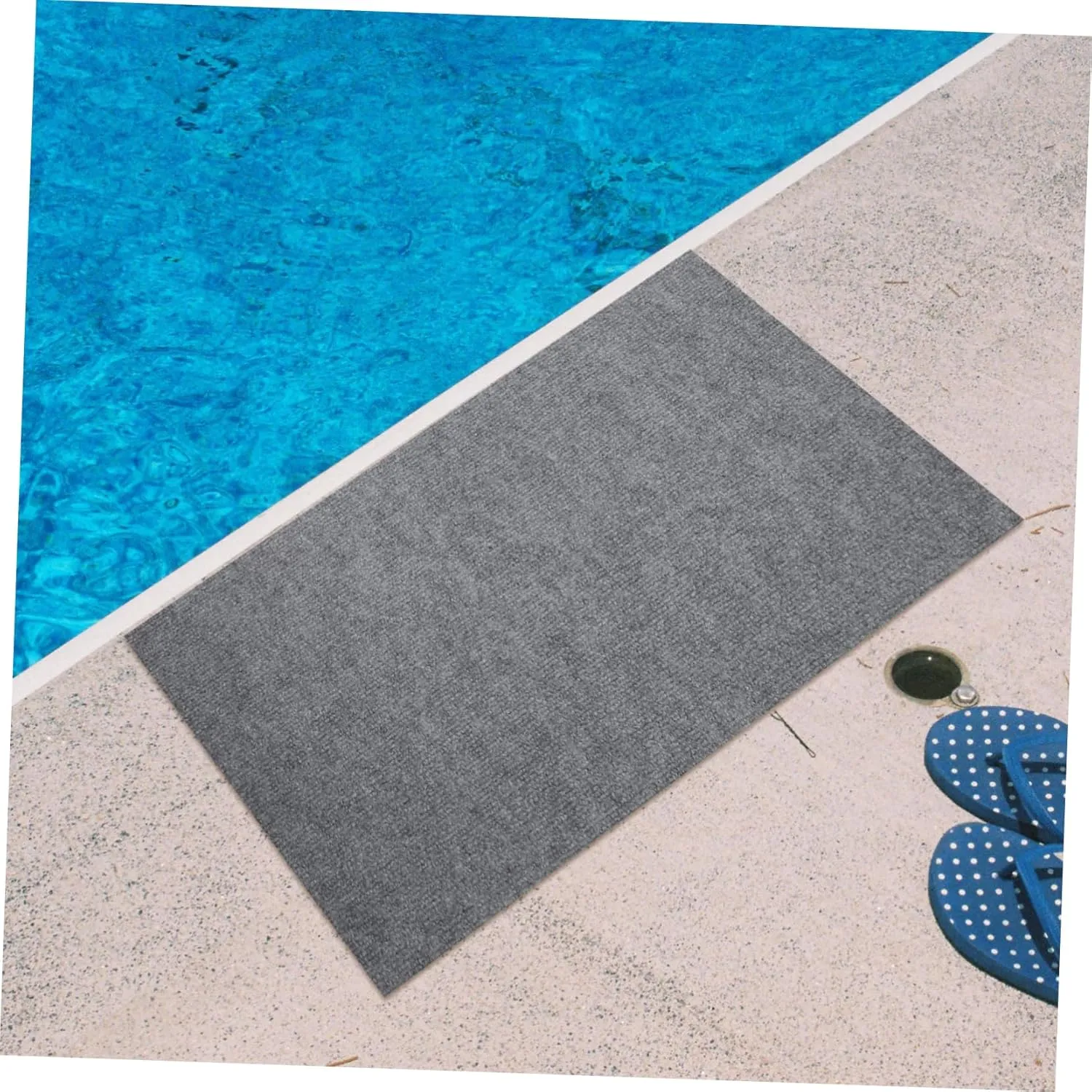 Pool Floor Walkway Above Pool Mat Pool Pathway Mat Self-Adhesive Pool Mat Adhesive Walkway Pad