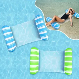 Pool Holiday special Float 4-in-1 Well-loved Swimming Inflatable Pack Pool 2 for Beach Float Water Pool DrifterLounger Floats Pool Hammock Hammock Adults FloatSaddle
