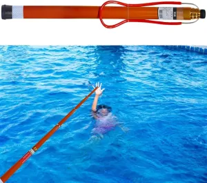 Pools Beach Boat Docks Water Rescue Bar, 14 18 21 32 ft Lifeguard Hook Telescopic Lifesaving Pole Fiberglass, Help Struggling, Drowning Swimmers