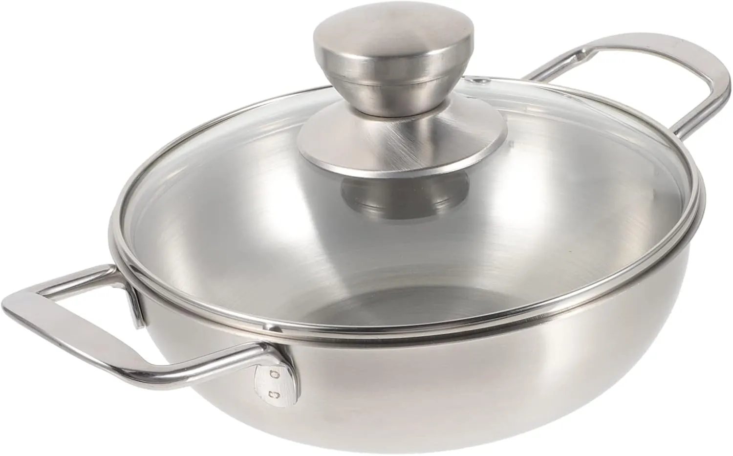 POPETPOP Portable Outdoor Pot Mini Household Hot Pot Portable Cooking Pot Pan Thicken Pot Household Cooking Pot