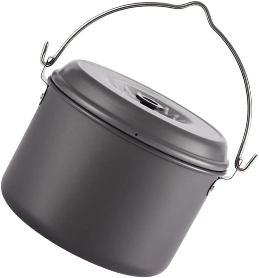 Portable Camping Kitchenware 1pc Picnic Pot Cook Kit for Hiking Backpacking Pot Travel Set