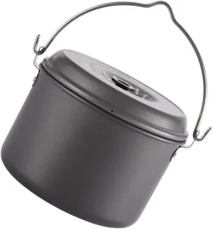 Portable Camping Kitchenware 1pc Picnic Pot Cook Kit for Hiking Backpacking Pot Travel Set