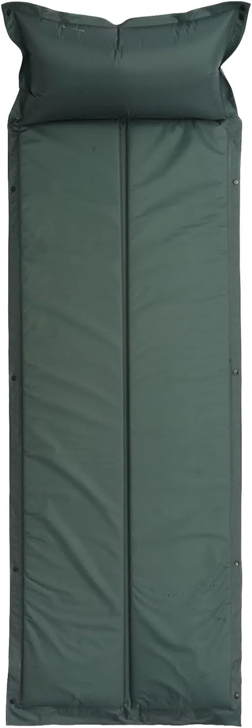 Portable Camping Mattress, Inflatable Camping Mat, Lightweight Sleeping Pad, Versatile Camping Sleeping Pad, 183x60x2.5cm/72.0x23.6x0.9in for Backpacking and Traveling, Navy Blue, Green