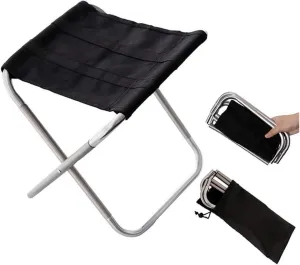 Portable Chair,fold up Stool, Mini Aluminum Alloy Oxford,Outdoor Small Folding Chair for Camping, BBQ, Fishing, Hiking, (Color : A) (Color : B) (Color : B) (Color : C) (Color : B)