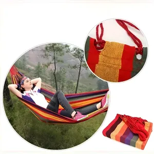 Portable Cotton Hammock with Straps