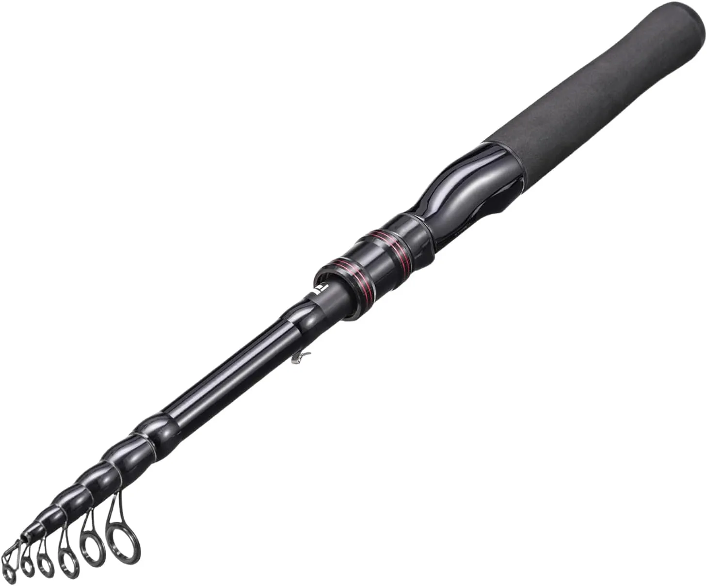 Portable Fishing Pole - Telescopic Compact Rod for Easy Travel - Durable Design for Bass, Salmon, and Trout Fishing in Lakes, Rivers, and Oceans