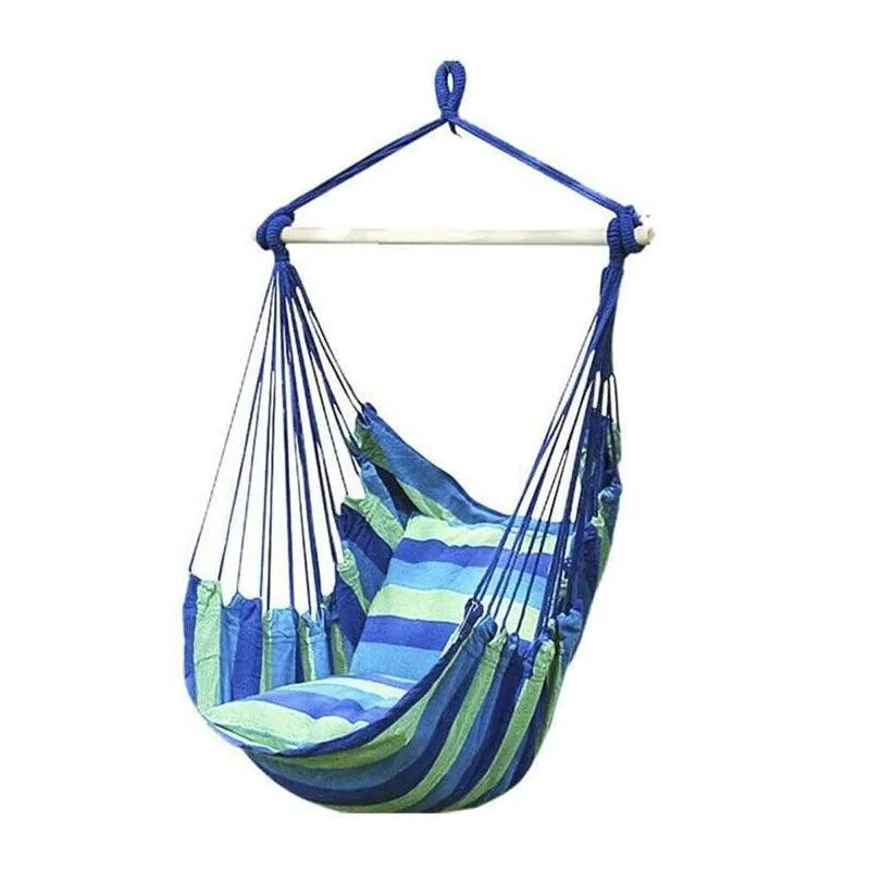 Portable Hanging Hammock Chair Swing Garden Outdoor Camping Soft