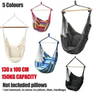 Portable Hanging Hammock Chair Swing Garden Outdoor Camping Soft
