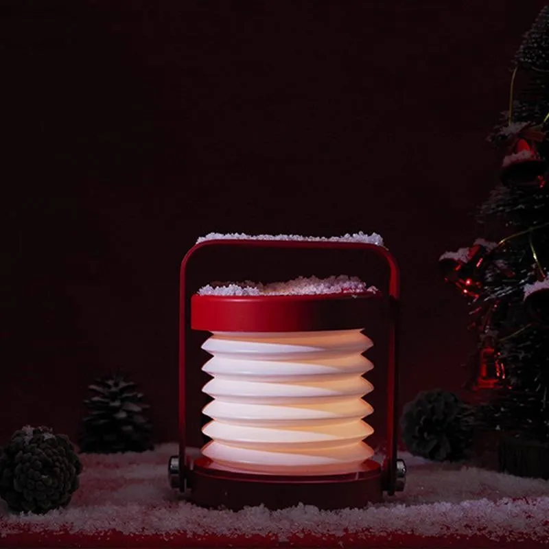 Portable Lantern Lamp With Wooden Handle