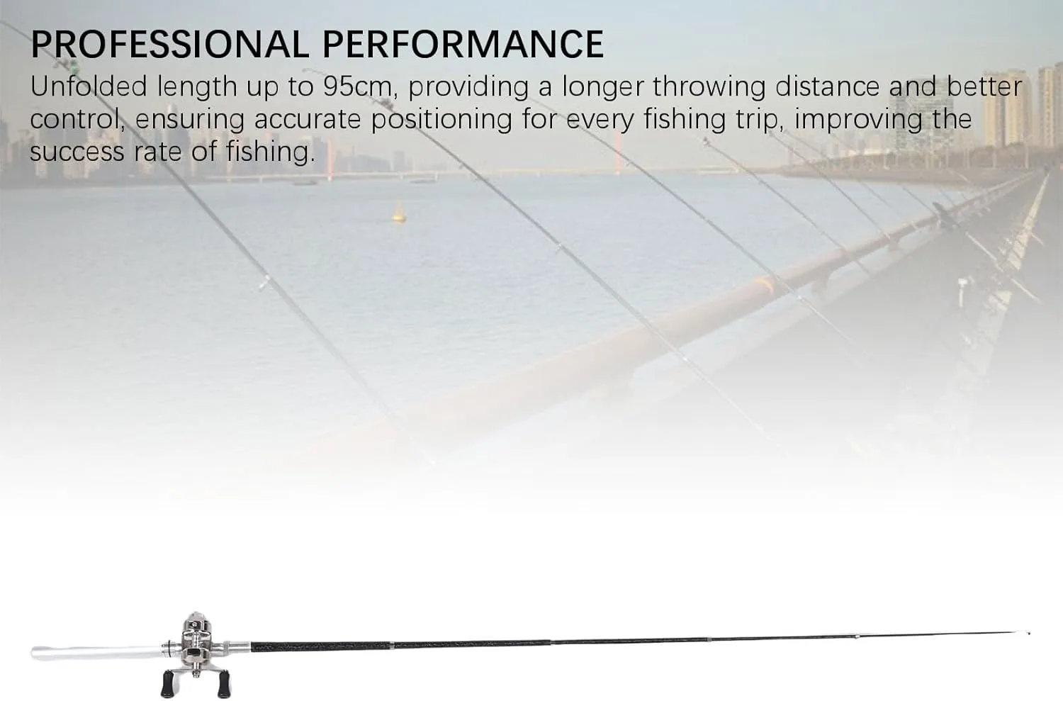 Portable Pocket Telescopic 37inch Mini Pen Fishing Rod, Small Pen Fishing Pole with Reel, Lightweight Fishing Rod Reel Combo for River Lake Reservoir Ice Fishing