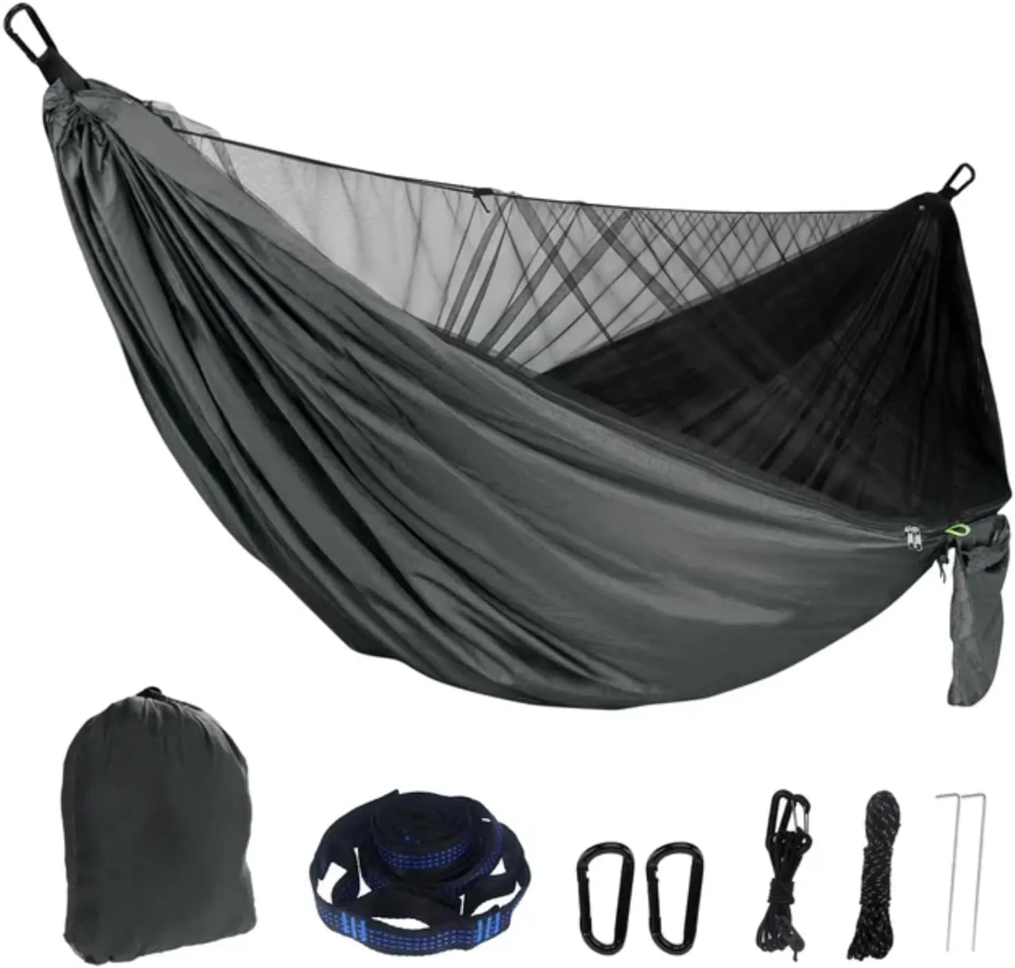 Portable Quick Set Mosquito Net Camping Hammock Outdoor Hanging Bed Sleeping Swing