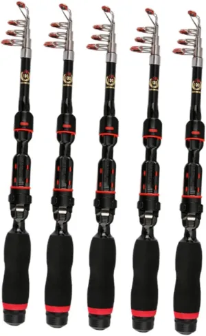 Portable Telescopic Rod Folding Fishing Pole 2500g Bait Capacity Ideal for Anglers
