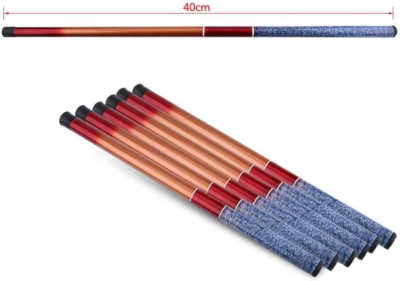 Portable Telescopic Rod Ultra-Light Hand Glass Steel Pole Mini Carp Fishing Rod Hand Rod Telescopic Fishing Pole Fishing Tackle DaJiKan (Color : Red 1, Length : 2.7 m)