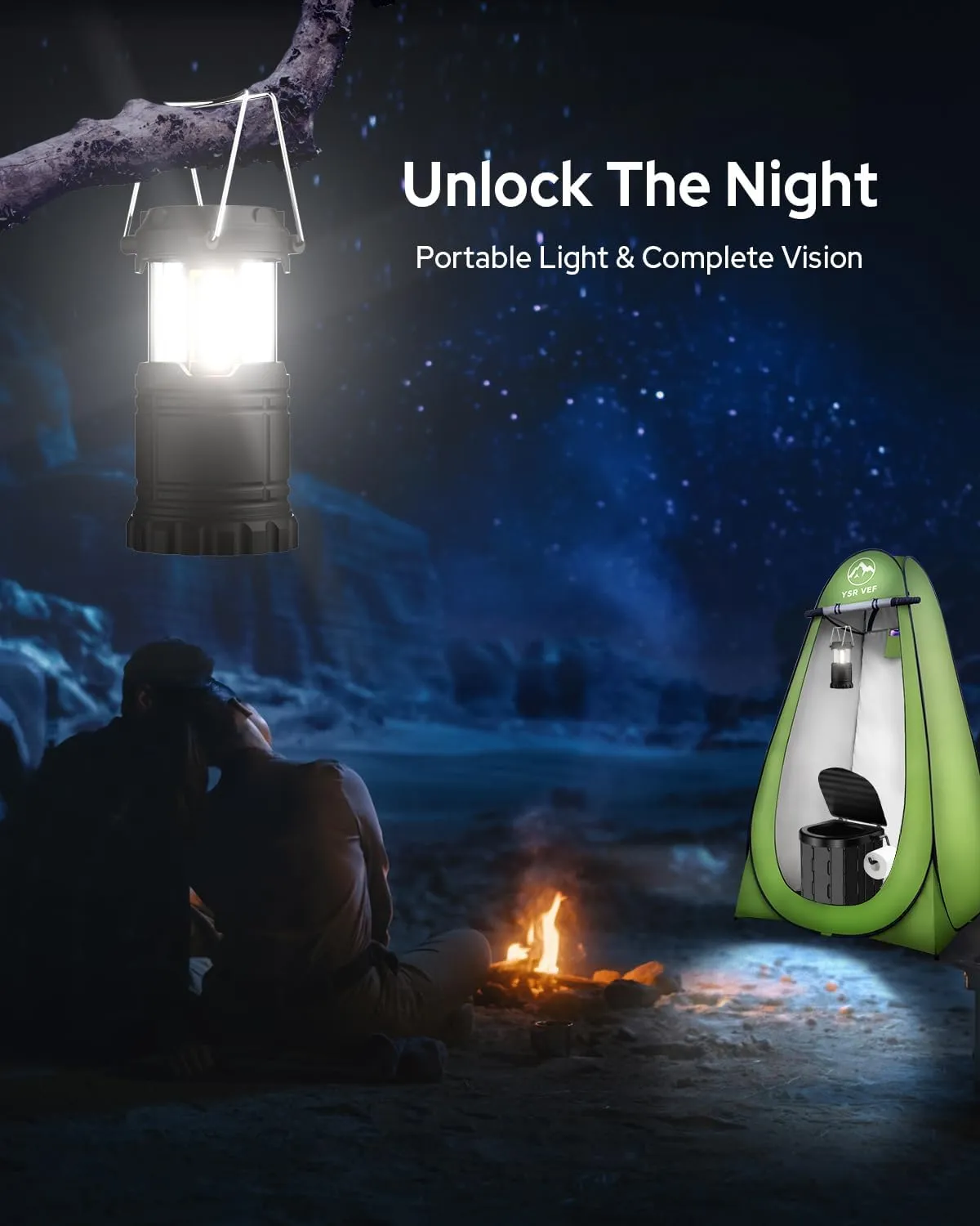 Portable Toilet Kit, Camping Toilet with Pop-Up Privacy Tent and Poo Gel Toilet Bags, Washable Portable Outdoor Showers Changing Rooms