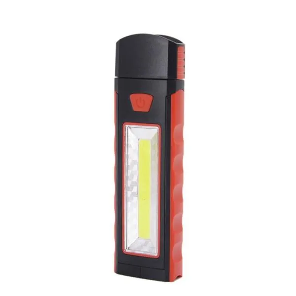 Powerful Dual Magnet Battery Operated LED COB Work Light Tent Camping Lamp Orange