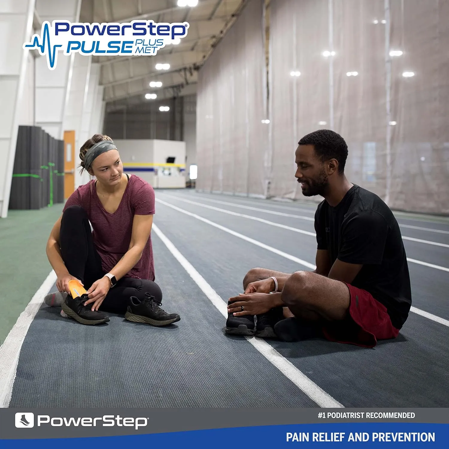 PowerStep Pulse Plus Ball of Foot Pain Relief Shoe Insoles - Running Shoe Orthotics for Metatarsal Foot Pain, and Morton's Neuroma Relief - Made in The USA (M 7-7.5, F 9-9.5)