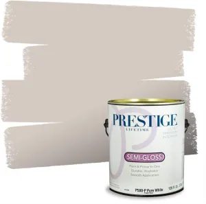 PRESTIGE Paints Interior Paint and Primer In One, 1-Gallon, Semi-Gloss, Comparable Match of Sherwin Williams* Agreeable Gray*