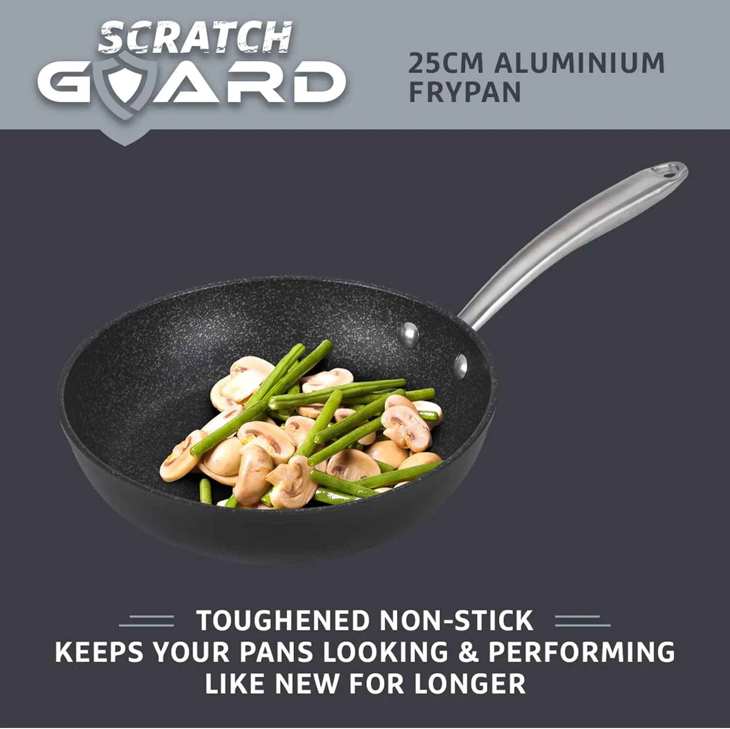 Prestige Scratch Guard Aluminium Frypan