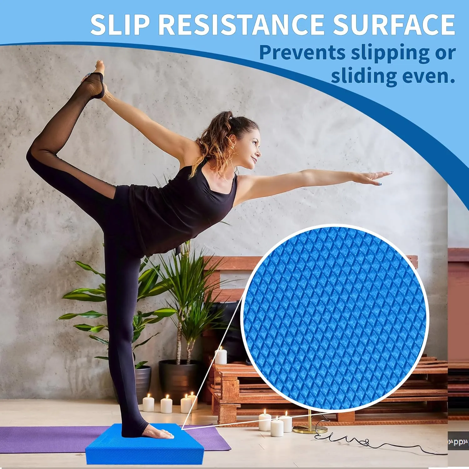 Professional Foam Balance Pad, Large Balance Pads for Physical Therapy, Foam Balance Board for Rehabilitation Stability Workout Knee and Ankle Exercise Strength Training