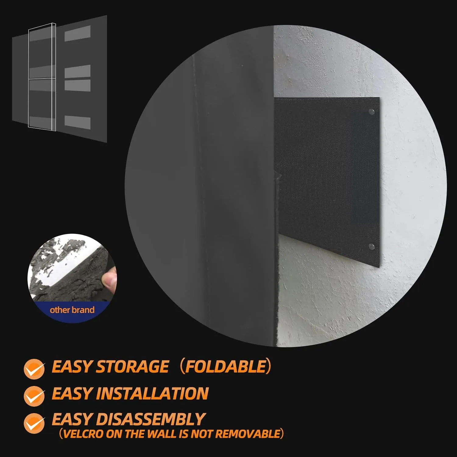PROGOAL 6FT HighGym Wall Paddings Basketball Court Wall Protection Pad - 2”Thick Foam Wall Mat Durable Protector for Wall-Mounted Basketball Hoops Garage Taekwondo(72" L x 20" W)