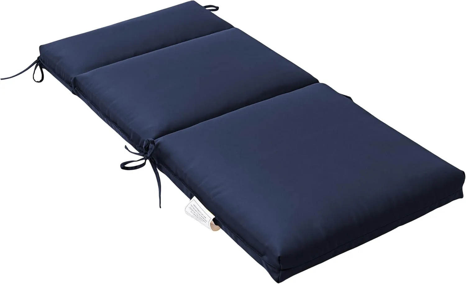 QILLOWAY Outdoor/Indoor High Back Chair Cushion,Sponge Foam Thickened Patio Chair Pad,4counts,Navy Blue