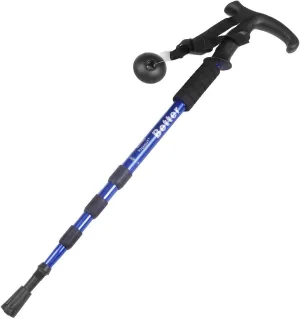Qtqgoitem Blue Aluminum Telescopic Hiking Trekking Walking Pole Stick 120cm (Model: 8f0 6a6 8a0 790 FBA)