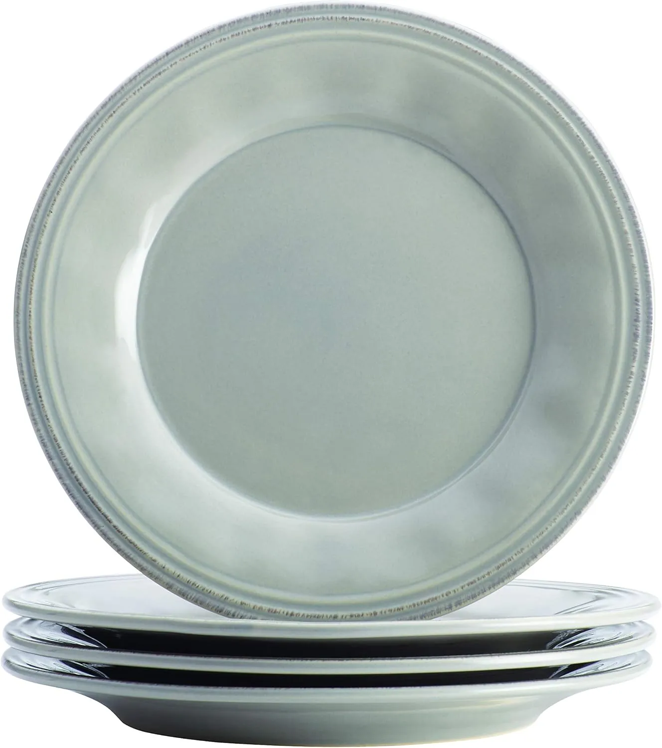 Rachael Ray Cucina Dinnerware 16-Piece Stoneware Dinnerware Set, Sea -Salt Grey