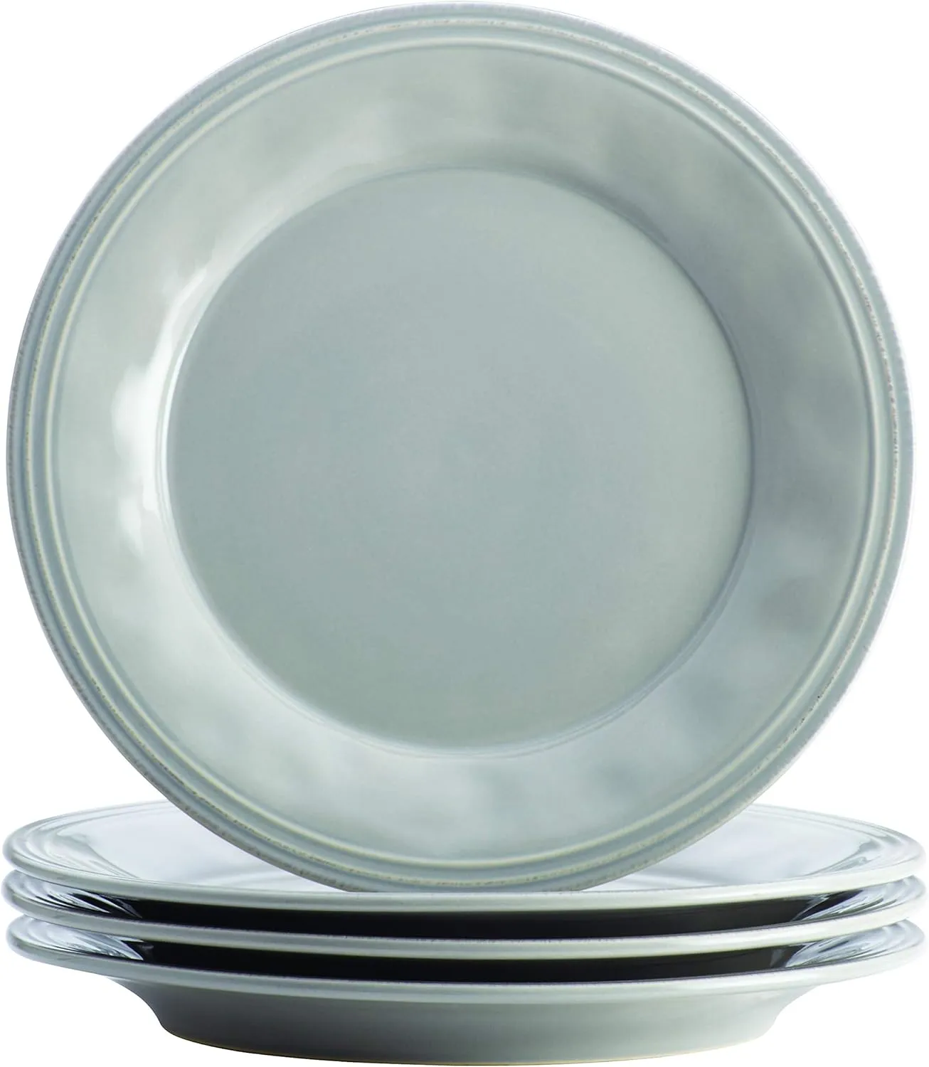 Rachael Ray Cucina Dinnerware 16-Piece Stoneware Dinnerware Set, Sea -Salt Grey