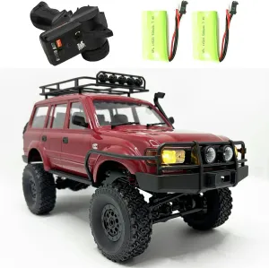RC Crawler WPL C54-1 RC Truck 1/16 RC Rock Crawler 4x4 Remote Control Truck Off Road All Terrain RTR Proportional 260 Motor Upgraded Chassis and Gearbox Hobby RC Gift for Adults 2 Batteries