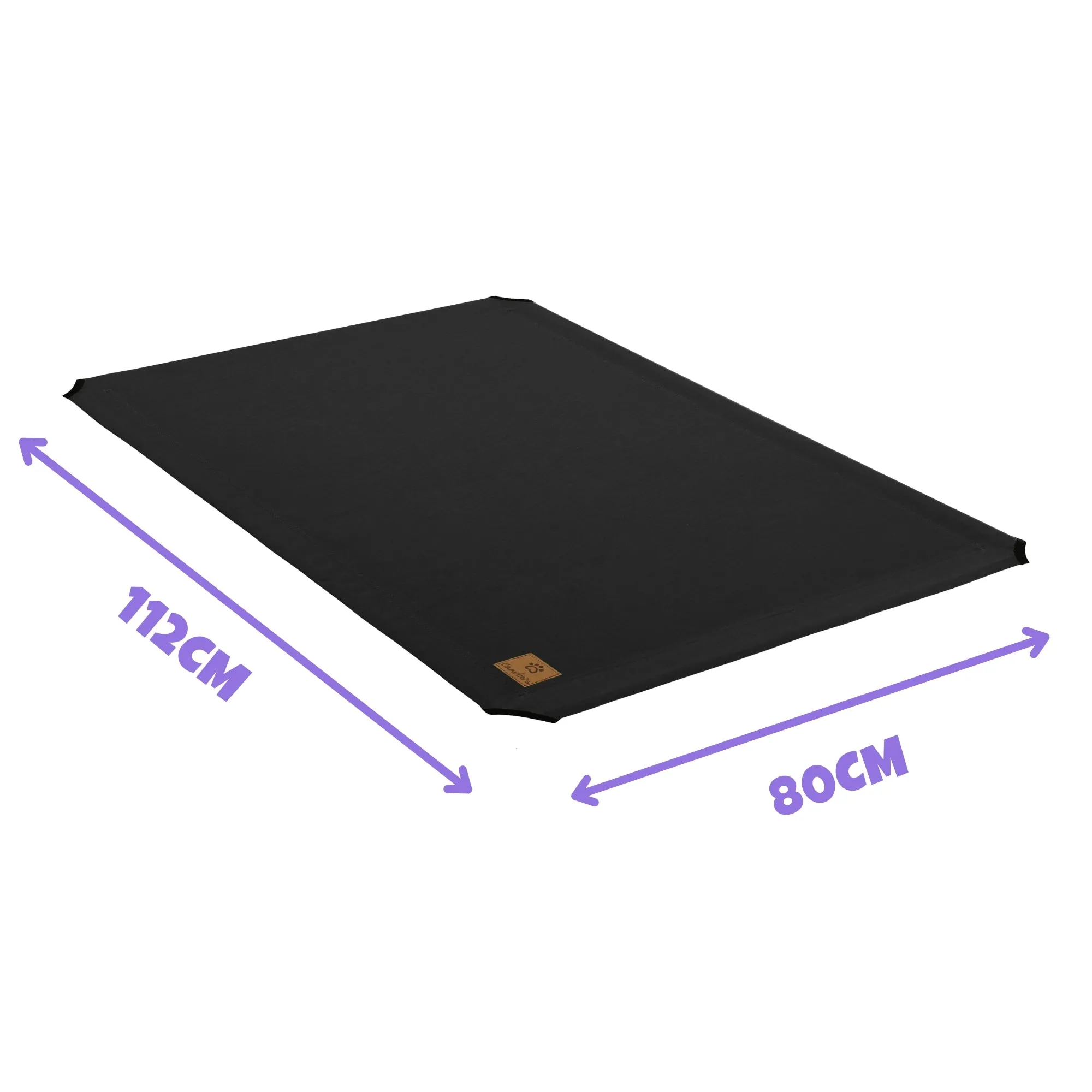 Replaceable Cover for Trampoline Hammock Bed - Black