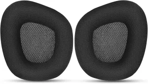 Replacement Ear Pads Cushions for Corsair Void & Corsair Void PRO RGB Wired/Wireless Gaming Headsets with Black Mesh Fabric, Memory Foam