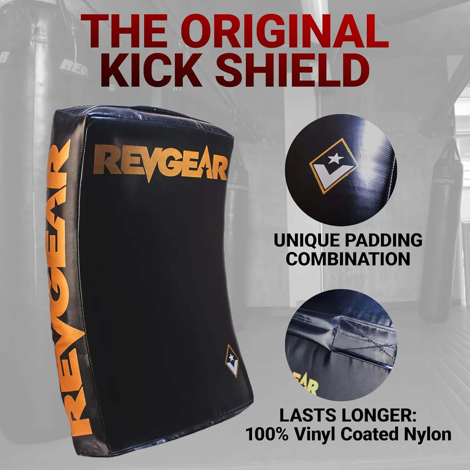 Revgear Kick Pad Shield, Body Shield for Martial Arts, Muay Thai, MMA, Karate, Kickboxing, Blocking, Kickguard, Self-Defense - Multi-Discipline Use