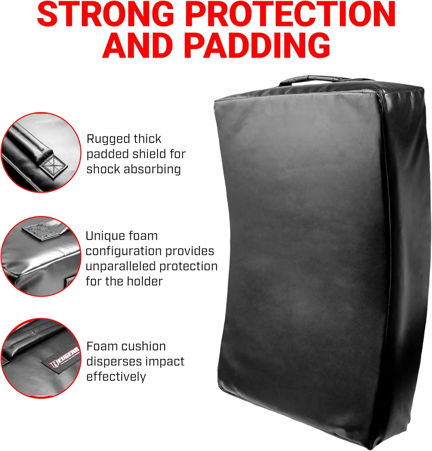 Revgear Kick Pad Shield, Body Shield for Martial Arts, Muay Thai, MMA, Karate, Kickboxing, Blocking, Kickguard, Self-Defense - Multi-Discipline Use