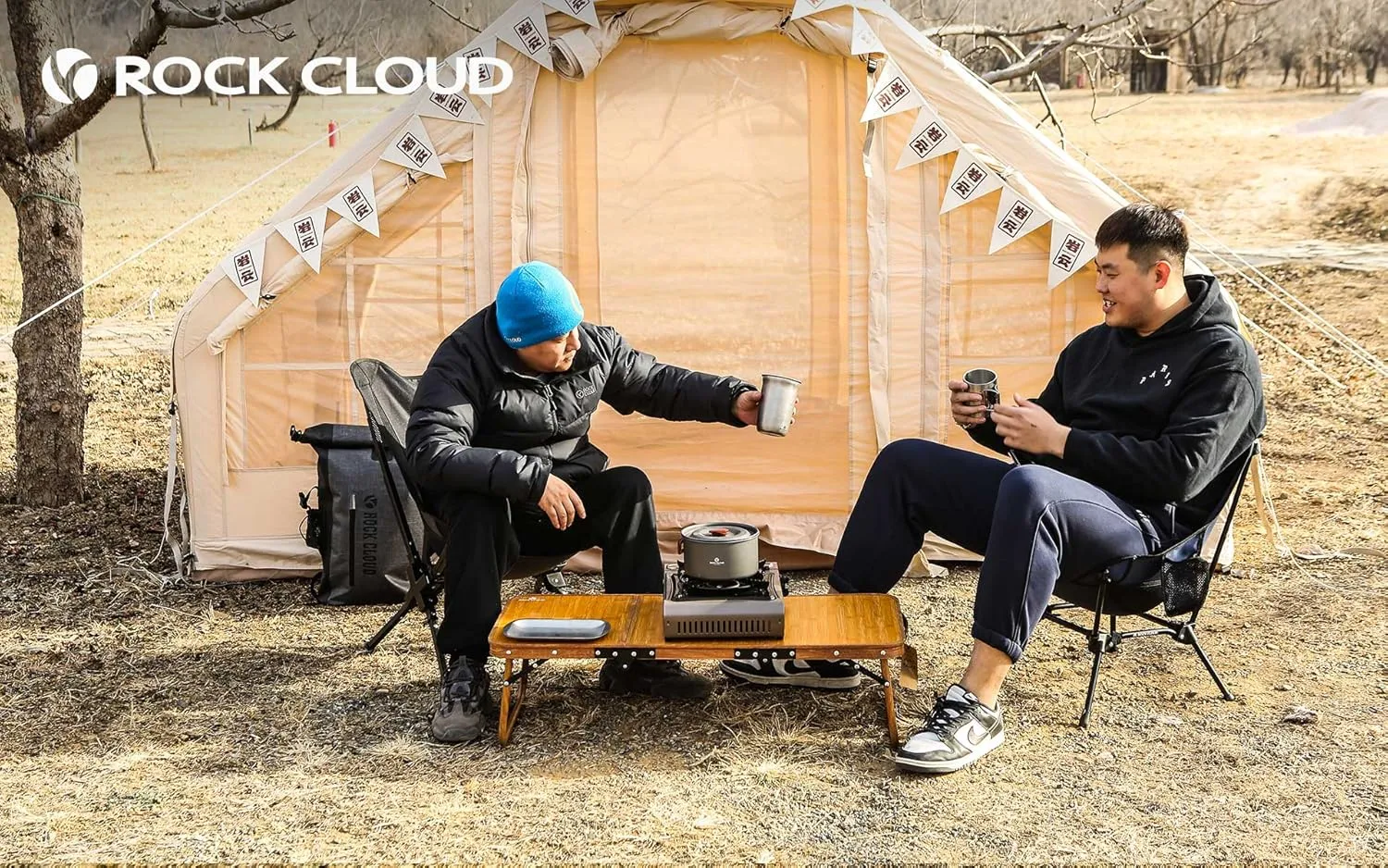ROCK CLOUD Portable Camping Chair Ultralight Folding Chairs Outdoor for Camp Hiking Backpacking Lawn Beach Sports