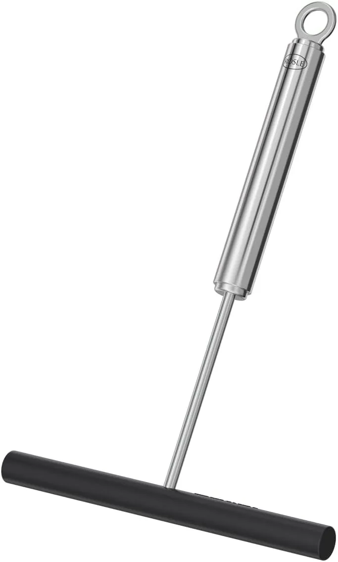 Rosle 10626 Stainless Steel & Silicone Crepe Spreader Tool To Fit Large Pan