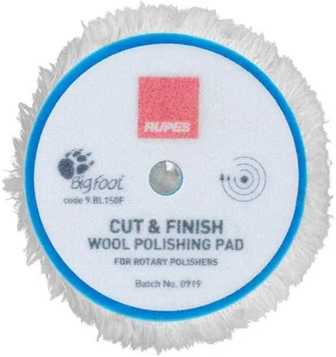 RUPES Cut & Finish Wool Rotary Pads for Ø 125mm Backing pad, 1 pcs