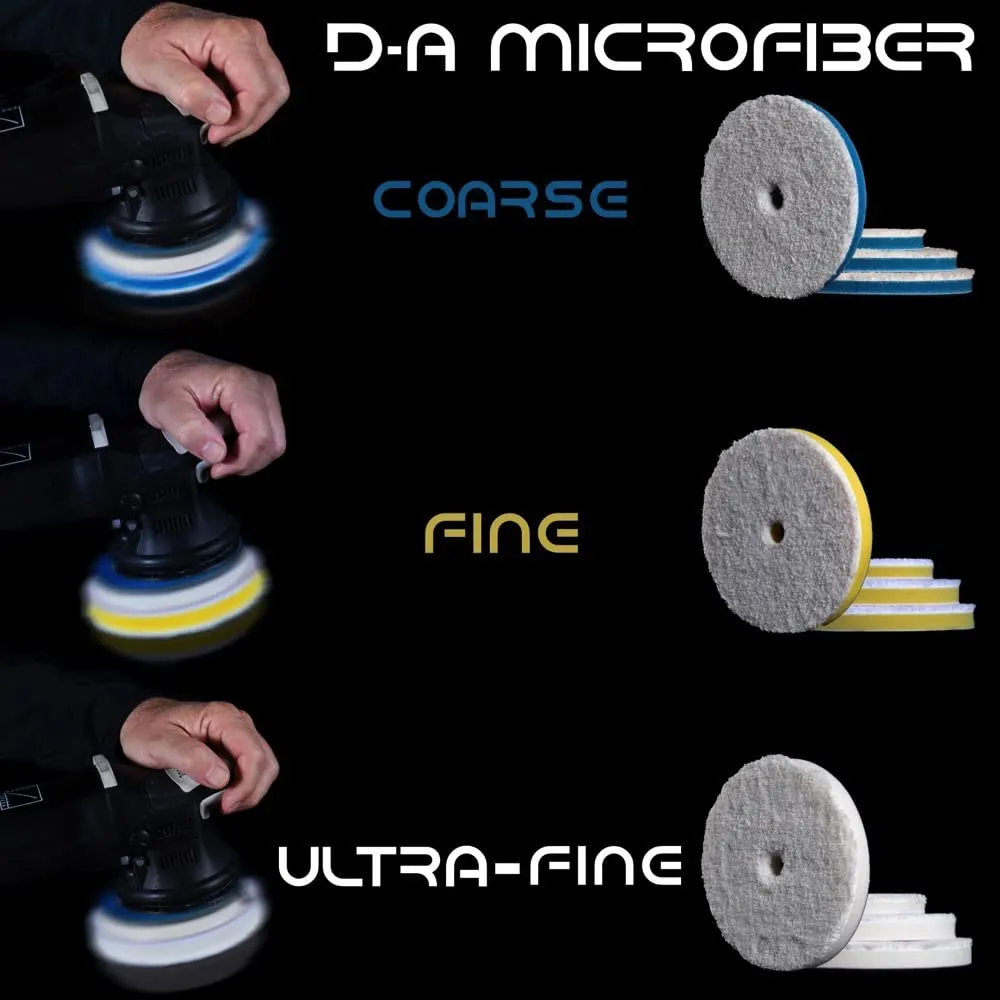 RUPES Ultrafine D-A Microfiber Pad (White) Ø 160mm, Single Pad